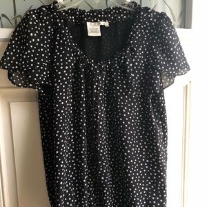 Black Polka Dot Dress Shirt